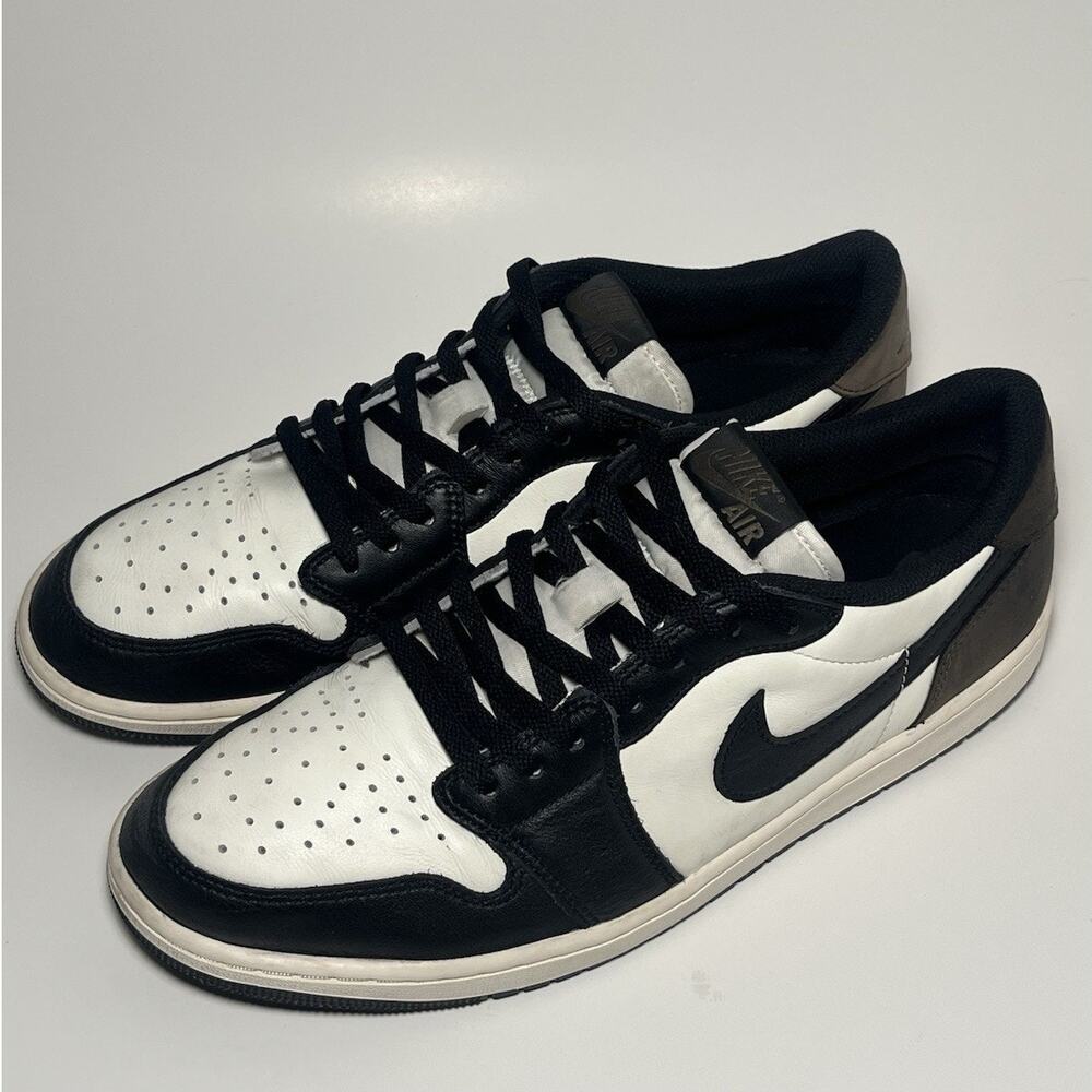 Air Jordan 1 Retro Low OG Sail/Black Dark Mocha Men's Size 13 CZ0790-102